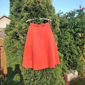 ACT III Vintage 1960 Orange Skirt! Part Wool!